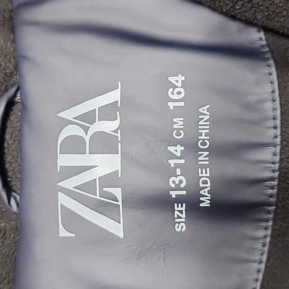 Zara Blue Vinyl Coat Sz. 13-14 cm - Picture 4 of 6